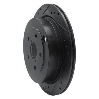 R1 Concepts® - eLINE™ Drilled and Slotted 1-Piece Rear Driver Side Brake Rotor