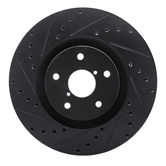 R1 Concepts® - eLINE™ Drilled and Slotted 1-Piece Front Driver Side Brake Rotor