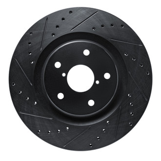 R1 Concepts® - eLINE™ Drilled and Slotted 1-Piece Front Driver Side Brake Rotor