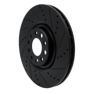 R1 Concepts® - eLINE™ Drilled and Slotted 1-Piece Front Passenger Side Brake Rotor