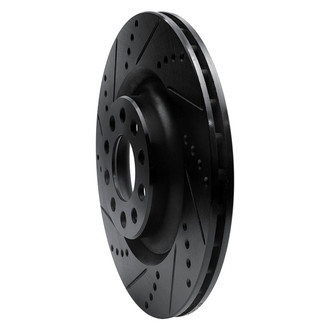 R1 Concepts® - eLINE™ Drilled and Slotted 1-Piece Rear Driver Side Brake Rotor