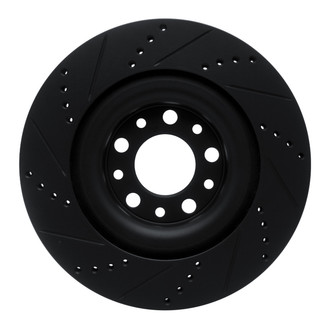 R1 Concepts® - eLINE™ Drilled and Slotted 1-Piece Rear Passenger Side Brake Rotor