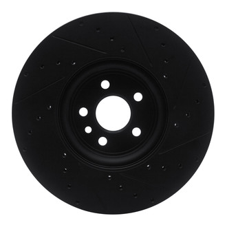 R1 Concepts® - eLINE™ Drilled and Slotted 1-Piece Front Driver Side Brake Rotor