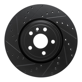 R1 Concepts® - eLINE™ Drilled and Slotted 1-Piece Front Driver Side Brake Rotor