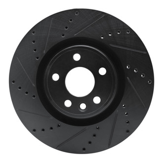 R1 Concepts® - eLINE™ Drilled and Slotted 1-Piece Front Driver Side Brake Rotor