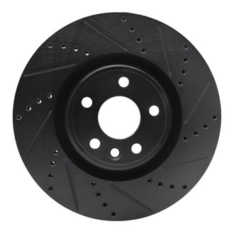 R1 Concepts® - eLINE™ Drilled and Slotted 1-Piece Front Passenger Side Brake Rotor