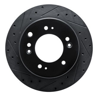 R1 Concepts® - eLINE™ Drilled and Slotted 1-Piece Rear Driver Side Brake Rotor