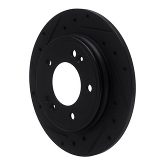 R1 Concepts® - eLINE™ Drilled and Slotted 1-Piece Rear Driver Side Brake Rotor
