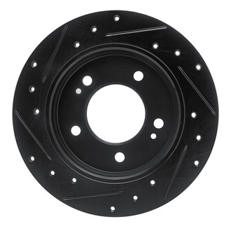 R1 Concepts® - eLINE™ Drilled and Slotted 1-Piece Rear Passenger Side Brake Rotor
