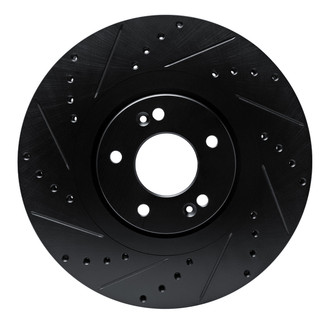 R1 Concepts® - eLINE™ Drilled and Slotted 1-Piece Front Driver Side Brake Rotor