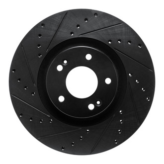 R1 Concepts® - eLINE™ Drilled and Slotted 1-Piece Front Driver Side Brake Rotor