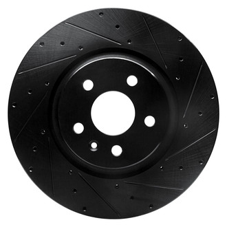 R1 Concepts® - eLINE™ Drilled and Slotted 1-Piece Front Passenger Side Brake Rotor