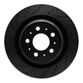 R1 Concepts® - eLINE™ Drilled and Slotted 1-Piece Rear Driver Side Brake Rotor
