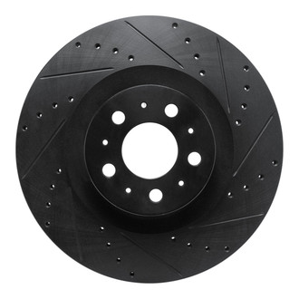 R1 Concepts® - eLINE™ Drilled and Slotted 1-Piece Front Passenger Side Brake Rotor