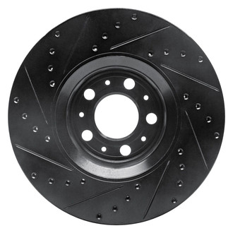 R1 Concepts® - eLINE™ Drilled and Slotted 1-Piece Front Passenger Side Brake Rotor