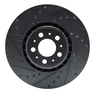 R1 Concepts® - eLINE™ Drilled and Slotted 1-Piece Front Driver Side Brake Rotor