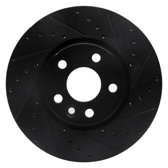 R1 Concepts® - eLINE™ Drilled and Slotted 1-Piece Front Passenger Side Brake Rotor