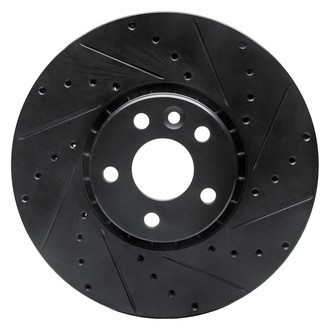 R1 Concepts® - eLINE™ Drilled and Slotted 1-Piece Front Passenger Side Brake Rotor