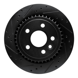 R1 Concepts® - eLINE™ Drilled and Slotted 1-Piece Rear Driver Side Brake Rotor
