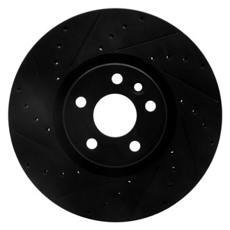 R1 Concepts® - eLINE™ Drilled and Slotted 1-Piece Front Driver Side Brake Rotor