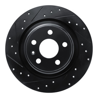 R1 Concepts® - eLINE™ Drilled and Slotted 1-Piece Rear Driver Side Brake Rotor