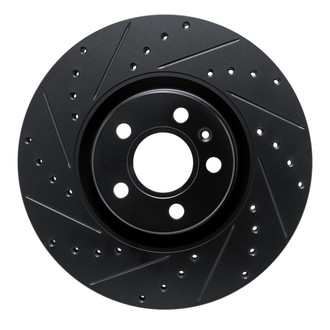 R1 Concepts® - eLINE™ Drilled and Slotted 1-Piece Front Driver Side Brake Rotor