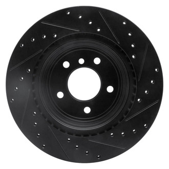 R1 Concepts® - eLINE™ Drilled and Slotted 1-Piece Rear Driver Side Brake Rotor