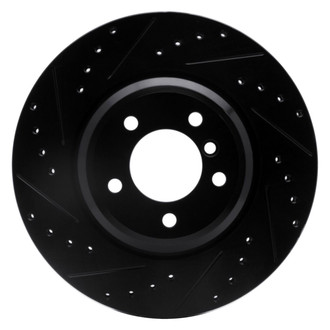 R1 Concepts® - eLINE™ Drilled and Slotted 1-Piece Front Driver Side Brake Rotor
