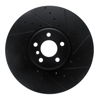 R1 Concepts® - eLINE™ Drilled and Slotted 1-Piece Front Passenger Side Brake Rotor