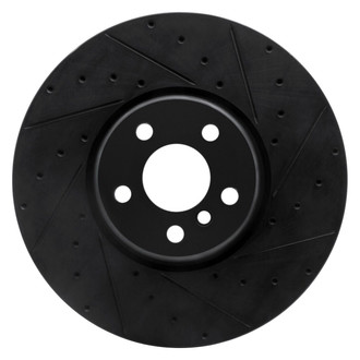 R1 Concepts® - eLINE™ Drilled and Slotted 1-Piece Front Passenger Side Brake Rotor