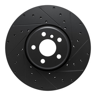 R1 Concepts® - eLINE™ Drilled and Slotted 1-Piece Front Driver Side Brake Rotor
