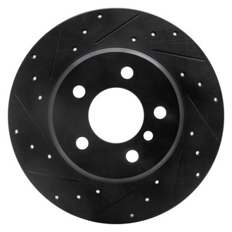 R1 Concepts® - eLINE™ Drilled and Slotted 1-Piece Rear Driver Side Brake Rotor
