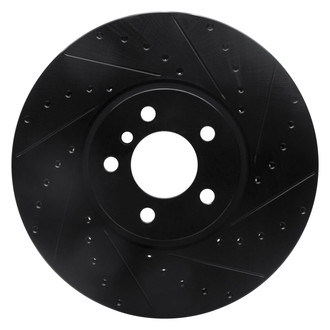 R1 Concepts® - eLINE™ Drilled and Slotted 1-Piece Front Passenger Side Brake Rotor