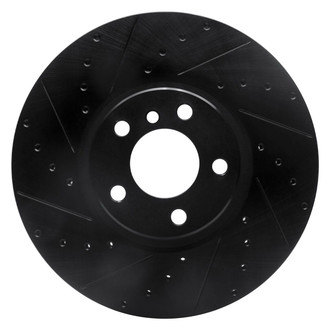 R1 Concepts® - eLINE™ Drilled and Slotted 1-Piece Front Driver Side Brake Rotor