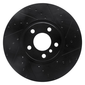 R1 Concepts® - eLINE™ Drilled and Slotted 1-Piece Front Passenger Side Brake Rotor