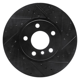 R1 Concepts® - eLINE™ Drilled and Slotted 1-Piece Front Passenger Side Brake Rotor