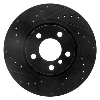 R1 Concepts® - eLINE™ Drilled and Slotted 1-Piece Rear Driver Side Brake Rotor