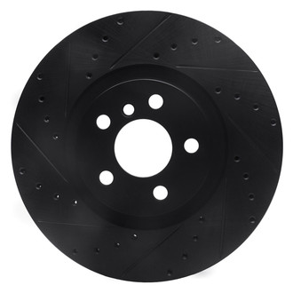 R1 Concepts® - eLINE™ Drilled and Slotted 1-Piece Front Driver Side Brake Rotor