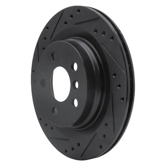 R1 Concepts® - eLINE™ Drilled and Slotted 1-Piece Rear Driver Side Brake Rotor