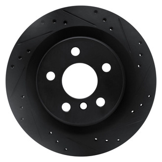 R1 Concepts® - eLINE™ Drilled and Slotted 1-Piece Rear Passenger Side Brake Rotor