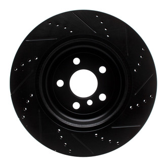 R1 Concepts® - eLINE™ Drilled and Slotted 1-Piece Rear Passenger Side Brake Rotor