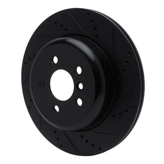 R1 Concepts® - eLINE™ Drilled and Slotted 1-Piece Rear Driver Side Brake Rotor