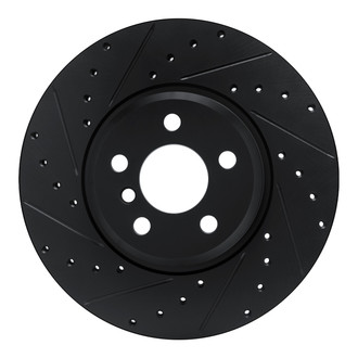 R1 Concepts® - eLINE™ Drilled and Slotted 1-Piece Front Driver Side Brake Rotor