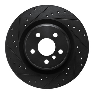 R1 Concepts® - eLINE™ Drilled and Slotted 1-Piece Rear Driver Side Brake Rotor