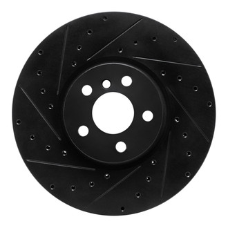 R1 Concepts® - eLINE™ Drilled and Slotted 1-Piece Front Driver Side Brake Rotor