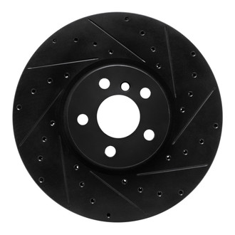 R1 Concepts® - eLINE™ Drilled and Slotted 1-Piece Front Passenger Side Brake Rotor