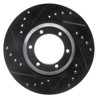 R1 Concepts® - eLINE™ Drilled and Slotted 1-Piece Front Driver Side Brake Rotor