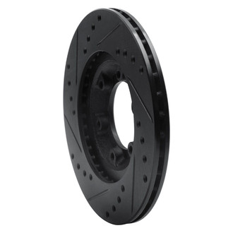 R1 Concepts® - eLINE™ Drilled and Slotted 1-Piece Front Passenger Side Brake Rotor