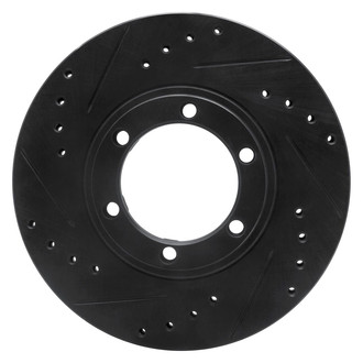 R1 Concepts® - eLINE™ Drilled and Slotted 1-Piece Front Driver Side Brake Rotor