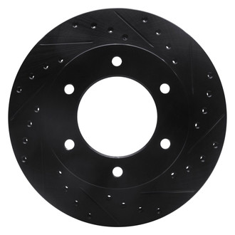 R1 Concepts® - eLINE™ Drilled and Slotted 1-Piece Front Passenger Side Brake Rotor